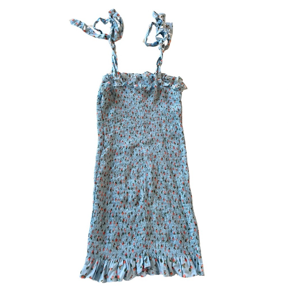 Free People Sky Bella Smocked Mini Dress - Picture 3 of 5